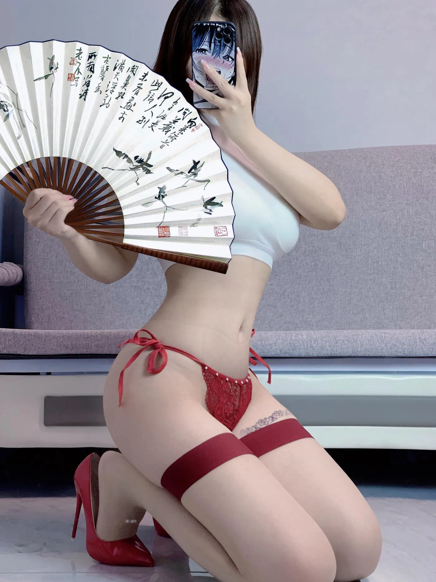 桃沢樱呀 – NO.16 扇子绝配 [25P]插图3